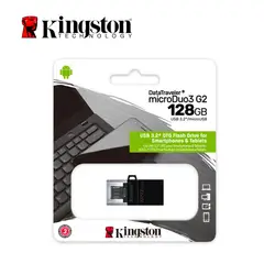 KINGSTON - Memoria MicroDuo 128GB 3.0 USB OTG Plomo