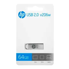 HP - Memoria USB 64GB V206W Metal