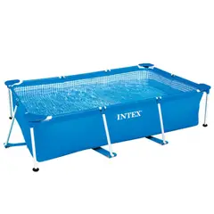 INTEX - Piscina armable Rectangular Metal Frame 260X160X65CM