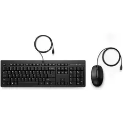 HP - Combo Teclado Y Mouse Alámbrico 225 (286j4aa) Negro