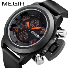 MEGIR - RELOJ HOMBRE 2002 ANALÓGICO CON CRONOGRAFO