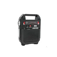 GENERICO - Parlante Bluetooth Radio FM Panel Solar + 3 Focos + Linterna + Lampara
