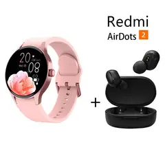 XIAOMI - Reloj Inteligente Deportivo + Redmi AirDots 2 Combo - Rosado