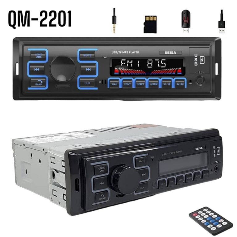 Stereo Autoradio Automotriz con Pantalla Digital LCD Control remoto