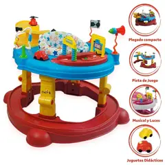 BEAUTIFUL - Andador Saltarín Para Bebé 5 en 1 «CARRUSEL 360°» Red