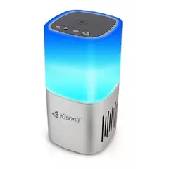 KISONLI - Parlante Bluetooth Q6 Luces Led Aux Fm