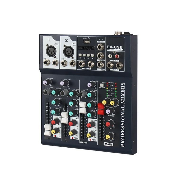 Mezclador F4-USB Mezclador de Escenario Mezclador de Audio