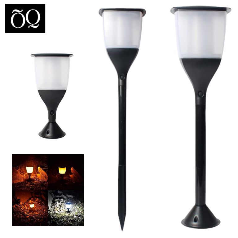 Antorcha 3 modos Luz Blanca y Amarilla tipo Estaca para Jardin