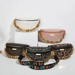 GENERICO - Riñonera con Detalles Dorados de Lujo para Mujer