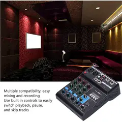 OEM - Mezclador de Audio F4A Mezclador de Audio con Interfaz USB 4 Canales