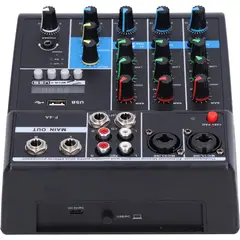 OEM - Mezclador de Audio F4A Mezclador de Audio con Interfaz USB 4 Canales