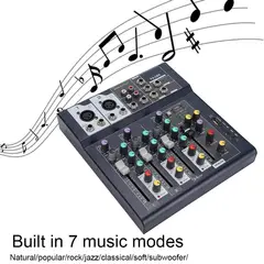 OEM - Mezclador F4-USB Mezclador de Escenario Mezclador de Audio