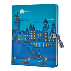 GENERICO - HARRY POTTER: HOGWARTS CASTLE GLOW-IN-THE-DARK LOCK & KEY DIARY