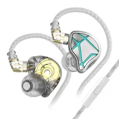 KZ - Audífonos In-Ear ESX con graves dinámicos-Con MIC Auriculares