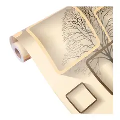 GENERICO - Papel tapiz autoadhesivo - Moderno floral- ROLLO 10m x 45cm