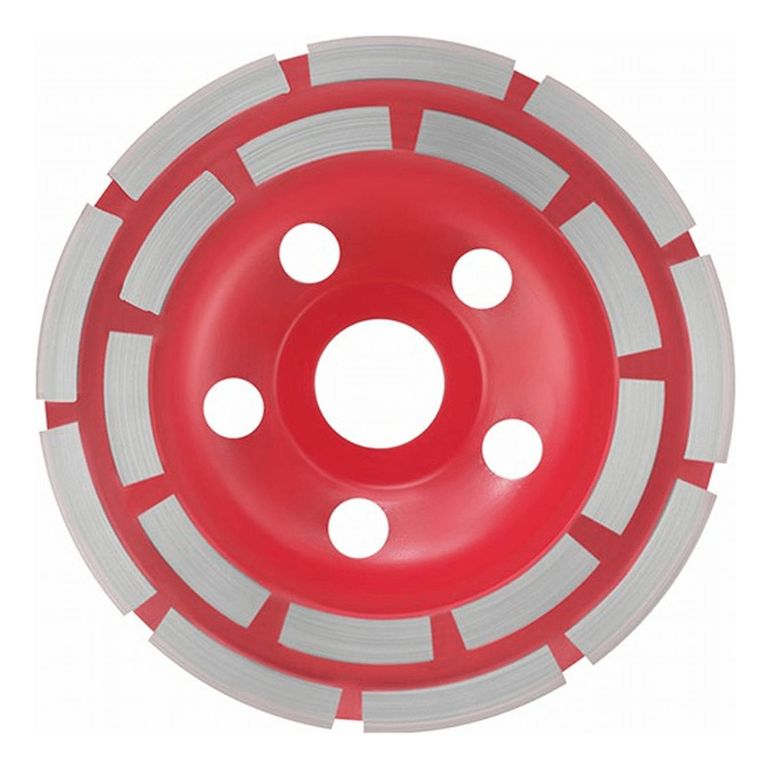 Copa Diamantada Doble Segmento 4.5" Rojo KM514