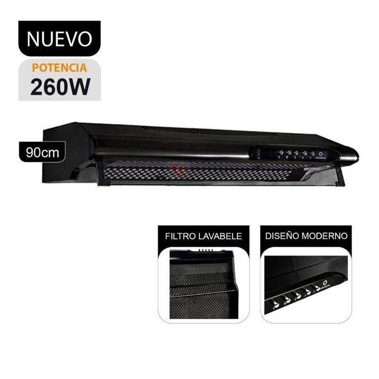Campana Extractora 90cm CEI-902NE