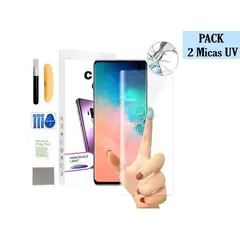 GENERICO - Pack 2 Und Mica De Vidrio Templado Uv Para Samsung S9 - Transparente