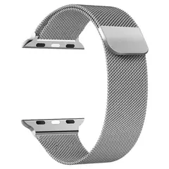 OEM - Correa Acero Milanese Loop para Apple Watch Color Plateado