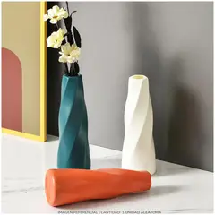 GENERICO - Florero jarrón decorativo espiral aleatorio