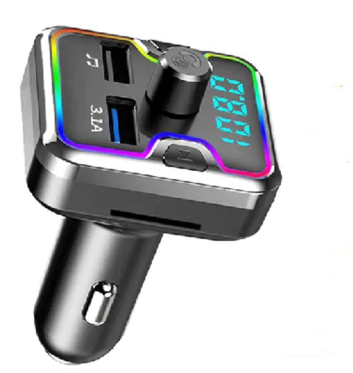 Transmisor Fm Bluetooth Mp3 Cargador Usb Dual y Tf Card