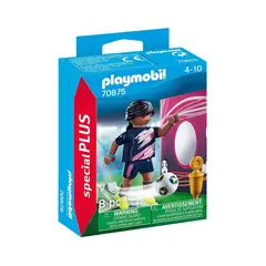 PLAYMOBIL - Special Plus Futbolista con Muro de Gol