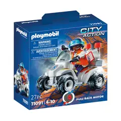 PLAYMOBIL - City Action Carro de Rescate Velocidad Cuádruple