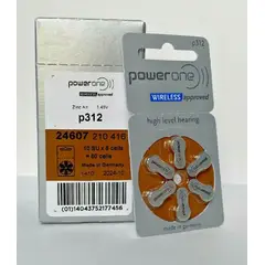 POWERONE - CAJA DE 60 PILAS PARA AUDIFONOS POWER ONE p312