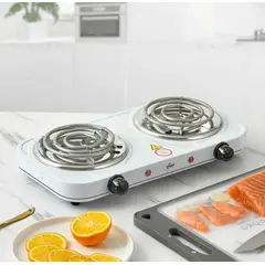 GENERICO - Cocina 2 Hornillas Electrica Portatil 2000W Modelo Aspiral ZW02