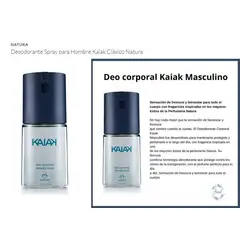 NATURA - Desodorante spray corporal para hombre kaiak