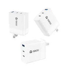 TEROS - Adaptador de corriente TE-70207W GaN PD 65W BLANCO