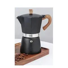 GENERICO - Cafetera Moka italiana 12 tazas, negro