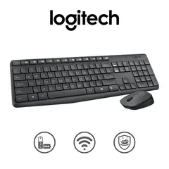 LOGITECH - Kit Teclado Y Mouse MK235 Inalambrico Negro