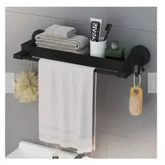 GENERICO - Organizador Repisa Toallero Accesorio de Baño Moderno - Rack estante