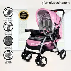 BAMBINO - Coche Cuna de Lujo «GALAXY» Edición Limitada Pink
