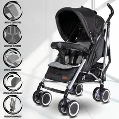 BAMBINO - Coche Bastón Deportivo «ULTRA PLUS» Edición Limitada Black