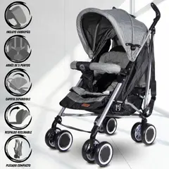 BAMBINO - Coche Bastón Deportivo «ULTRA PLUS» Edición Limitada Gray