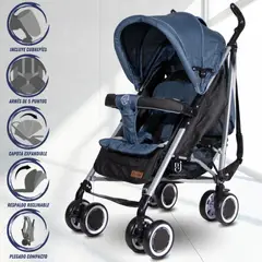 BAMBINO - Coche Bastón Deportivo «ULTRA PLUS» Edición Limitada Blue