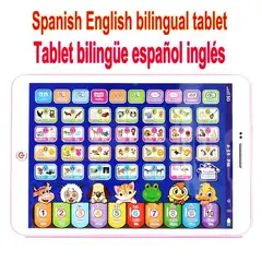 GENERICO - TABLETA INTERACTIVA EDUCATIVA BILINGUE ROSADA
