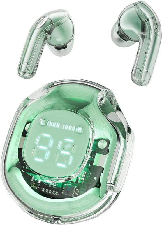 - T8 Crystal - Audífonos inalámbricos transparentes