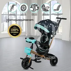 EBABY - Triciclo Guiador con Bluetooth «ROY PREMIUM» Menta