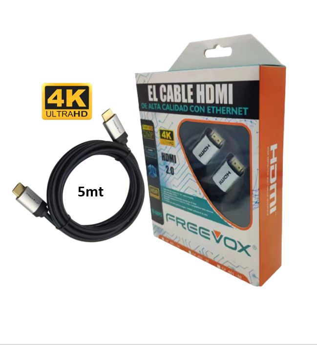CABLE HDMI 4K 5m 2.0 CON ETHERNET