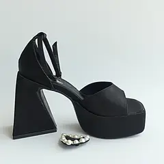 SAPATU - SANDALIAS DE VESTIR PLATAFORMA MUJER NEGRO