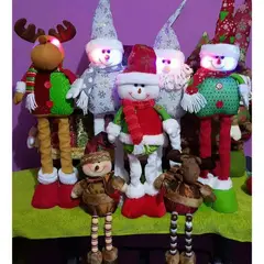 GENERICO - 1 patilargo navideño plegables con luces musical