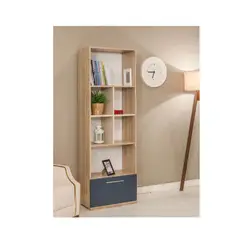 AMUEBLE - Librero organizador PEKIN DUNA tiendas melamina 18mm