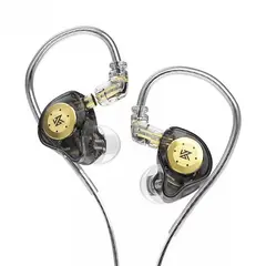 KZ - Audifonos EDX Pro con microfono alta fidelidad de sonido Negro