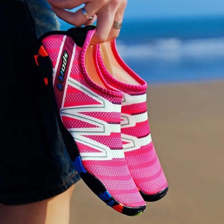 Aquashoes Niños Zapatos Aquaticos Aquamoda Niños N1BR Rosado - Rosa_.