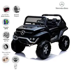 MERCEDES BENZ - Carro a Batería para Niños 4 x 4 «UMNIMONG» Black