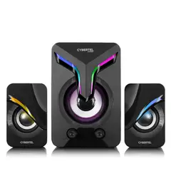 CYBERTEL - Parlante Gamer 2.1 RGB LED - EXXPERT - Para Pc O Laptop