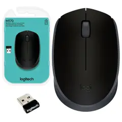 LOGITECH - MOUSE INALAMBRICO PARA PC Y LAPTOP M170 NEGRO USB 910-004940